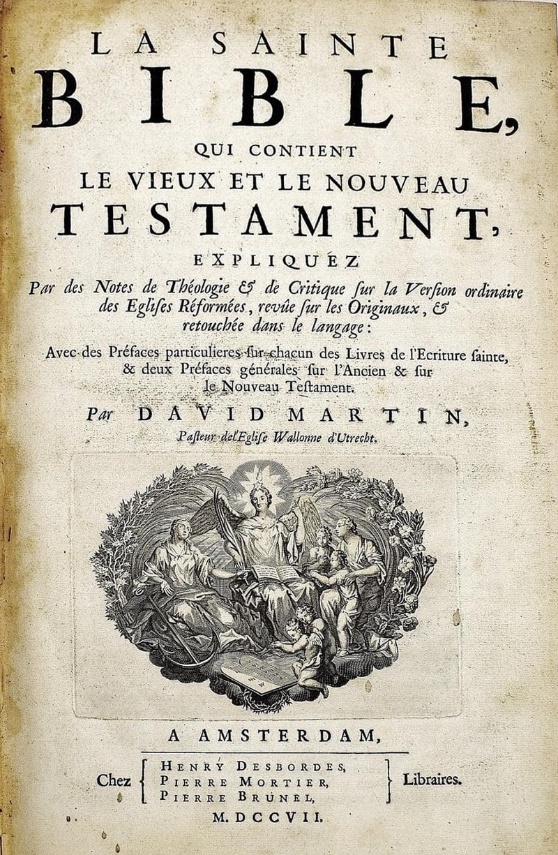 La Sainte Bible qui contient le vieux et le nouveau Testament