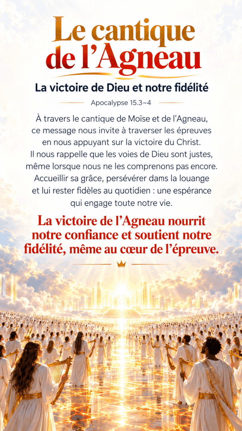Le cantique de Moïse et de l'Agneau